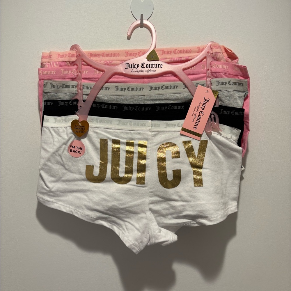 Juicy Couture Boy Shorts Set - Size Large